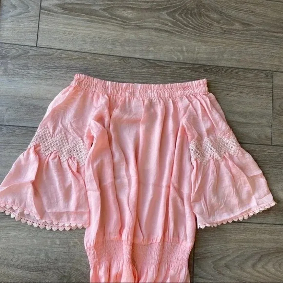 MWT Dance & Marvel Breezy Off Shoulder Babydoll Mini Dress - Picture 10 of 11